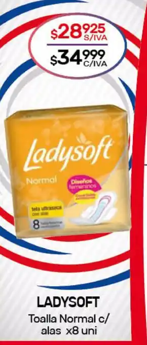 Nini Mayorista Ladysoft Toalla Normal c/ alas x8uni oferta