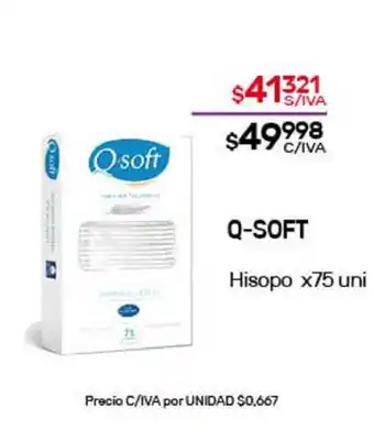 Nini Mayorista Q-Soft Hisopo x75uni oferta