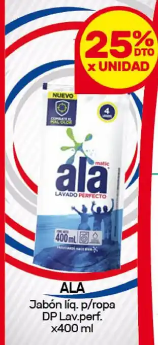 Nini Mayorista 25% dto Ala Jabón Liquido p/ropa Dp Lav.perf. x400ml oferta
