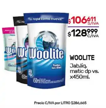 Nini Mayorista Woolite Jabon Líquido matic dp vs. x450ml oferta