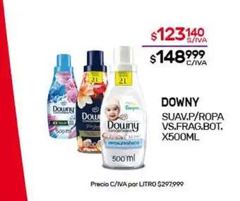 Nini Mayorista Downy Suav.P/Ropa vs. frag.bot. x500ml oferta