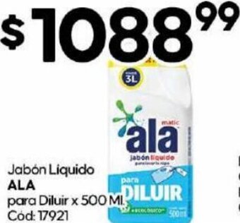 Diarco Ala Jabón Liquido para Diluir 500ml oferta
