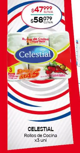 Nini Mayorista Celestial Rollos de Cocina x3 uni oferta