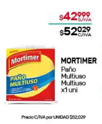 Nini Mayorista Mortimer Paño Multiuso x1 uni oferta