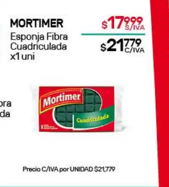 Nini Mayorista Mortimer Esponja Fibra Cuadriculada x1 uni oferta