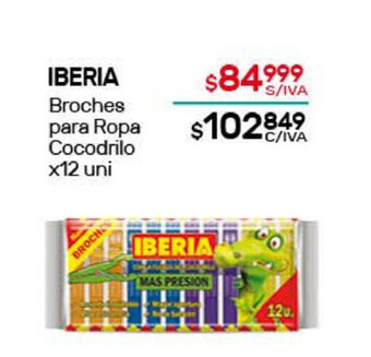 Nini Mayorista Iberia Broches para Ropa Cocodrilo x12 uni oferta