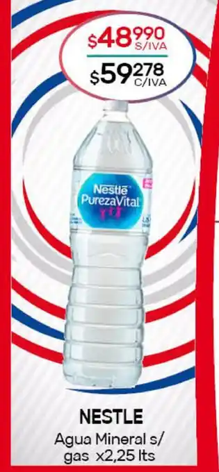 Nini Mayorista Nestle Agua Mineral s/gas x2,25 lts oferta