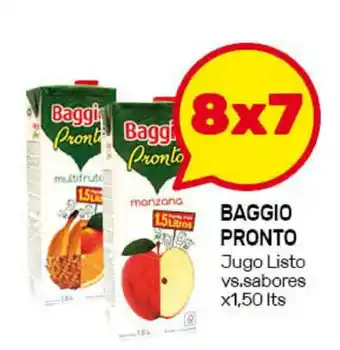 Nini Mayorista Baggio Pronto Jugo Listo vs. sabores x1,50 lts oferta