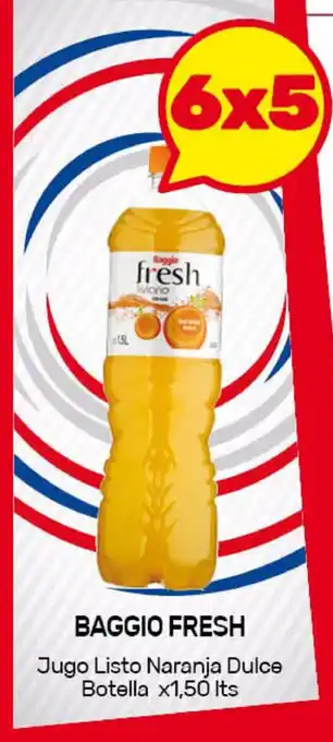 Nini Mayorista Baggio Fresh Jugo Listo Naranja Dulce Botella x1,50l ts oferta