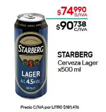Nini Mayorista Starberg Cerveza Lager x500ml oferta