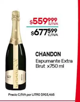 Nini Mayorista Chandon Espumante Extra Brut x 750ml oferta