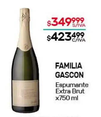 Nini Mayorista Familia Gascon Espumante Extra Brut x750ml oferta