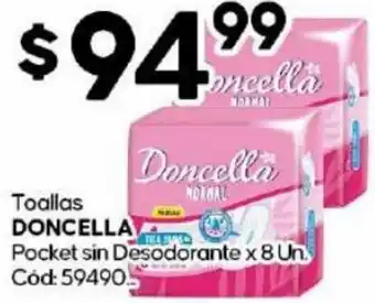 Diarco Doncella Toallas Pocket sin Desodorante 8un oferta