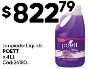 Diarco Poett Limpiador Líquido 4L oferta