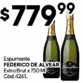 Diarco Espumante Federico de Alvear Extra Brut 750ml oferta