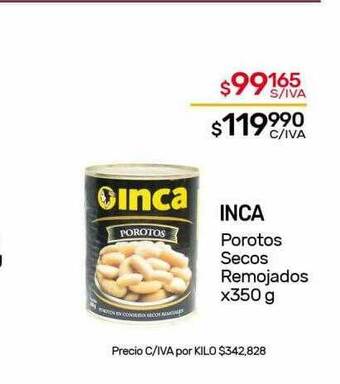 Nini Mayorista Inca porotos secos remojados oferta