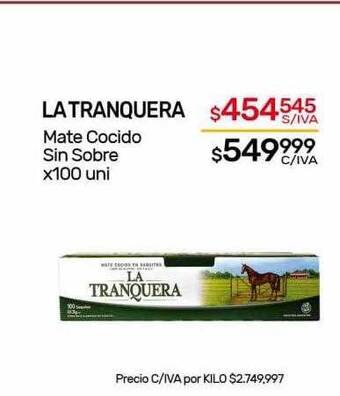 Nini Mayorista La tranquera mate cocido sin sobre oferta
