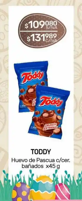 Nini Mayorista Toddy huevo de pascua c cer. bañados oferta