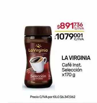 Nini Mayorista La virginia café inst. selección oferta