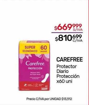 Nini Mayorista Carefree protector diario protección oferta