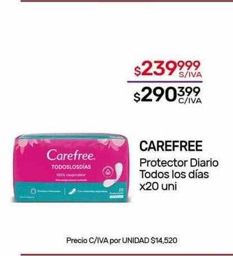 Nini Mayorista Carefree protector diario todos los días oferta