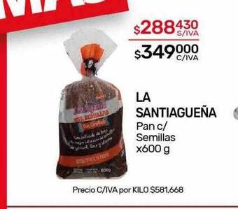 Nini Mayorista La santiagueña pan c semillas oferta