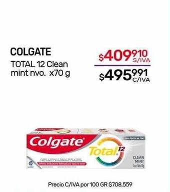 Nini Mayorista Colgate total 12 clean mint nvo oferta