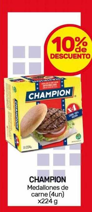 Nini Mayorista Champion medallones de carne oferta
