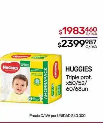 Nini Mayorista Huggies triple prot. oferta