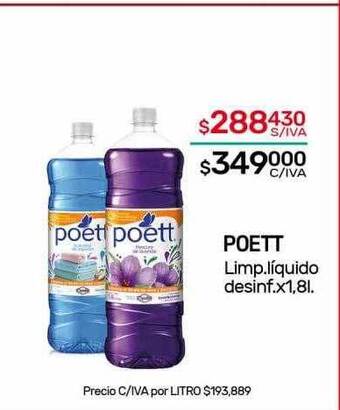 Nini Mayorista Poett limp. líquido desinf oferta