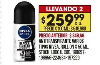 Coto Antitranspirante varios tipos nivea oferta