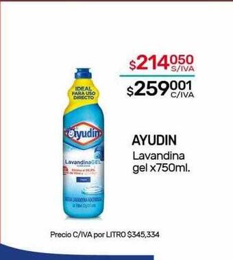 Nini Mayorista Ayudin lavandina gel oferta