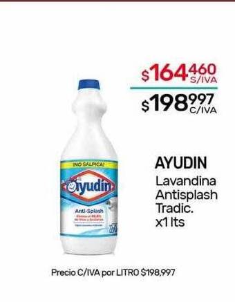Nini Mayorista Ayudin lavandina antisplash tradic. oferta