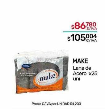 Nini Mayorista Make lana de acero oferta