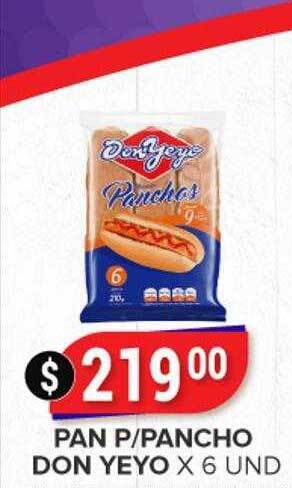 Supermercados Mayor Pan p pancho don yeyo oferta