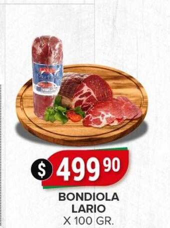 Supermercados Mayor Bondiola lario oferta
