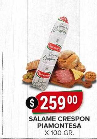 Supermercados Mayor Salame crespon piamontesa oferta