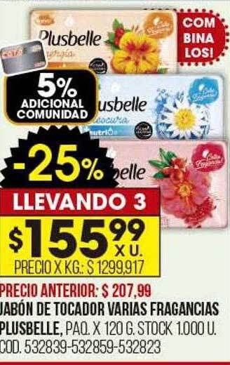 Coto Jabón de tocador varias fragancias plusbelle oferta