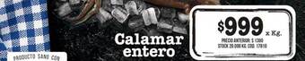Coto Calamar entero oferta