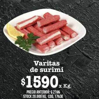 Coto Varitas de surimi oferta