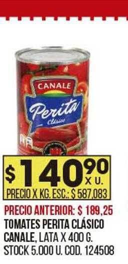 Coto Tomates perita clásico canale oferta