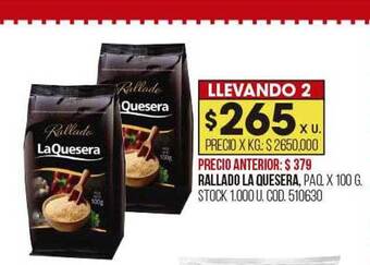 Coto Rallado la quesera oferta