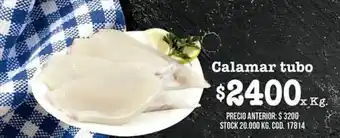 Coto Calamar tubo oferta