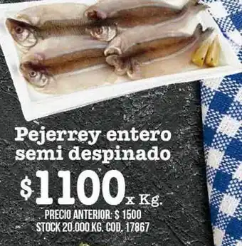 Coto Pejerrey entero semi despinado oferta