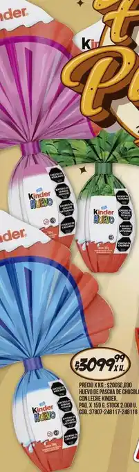 Coto Huevo de pascua de chocolate con leche kinder oferta