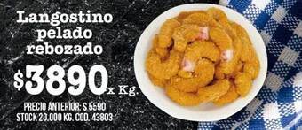 Coto Langostino pelado rebozado oferta