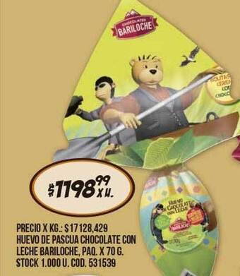 Coto Huevo de pascua de chocolate con leche bariloche oferta