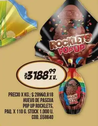Coto Huevo de pascua pop up rocklets oferta