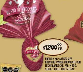 Coto Huevo de pascua de chocolate con leche bariloche oferta