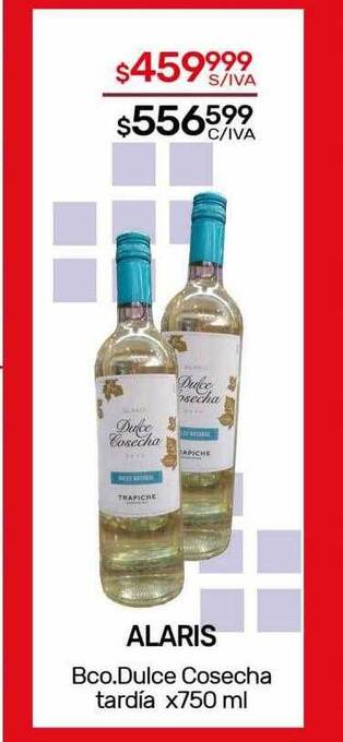 Nini Mayorista Alaris bco. dulce cosecha tardia oferta